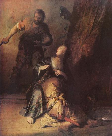 REMBRANDT Harmenszoon van Rijn Samson and Delilah